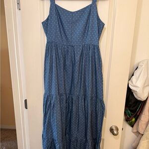 Orange Creek Blue Patterned Maxi Dress